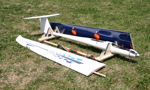 Bau/Tragegestell für Segelflugzeuge